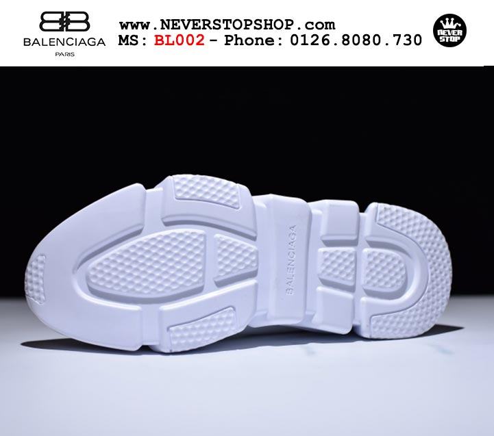 Giày BALENCIAGA SPEED TRAINER ALL WHITE nam nữ, chuẩn